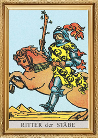 Tarotkarte Ritter der Stäbe